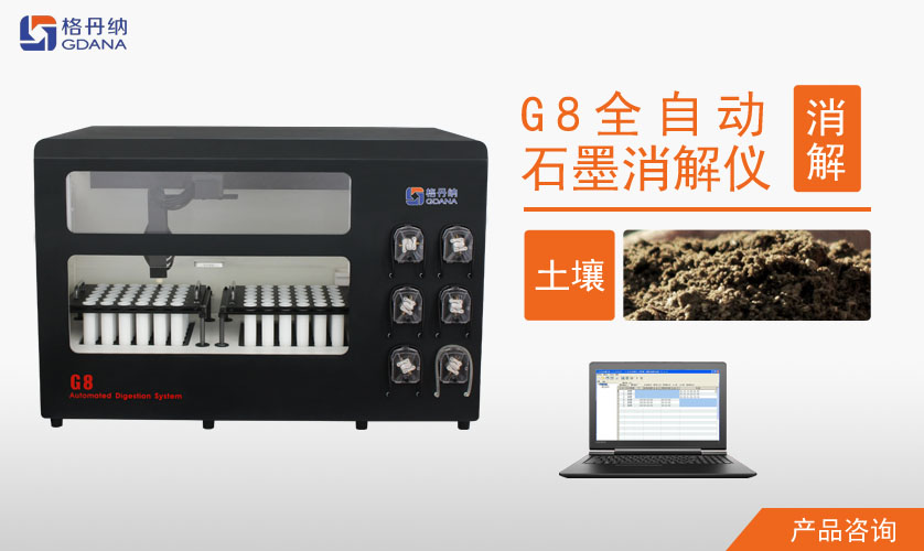 G8全自動石墨消解儀對土壤中Cd、Cr、Cu、Pb、Ni、Zn金屬的消解